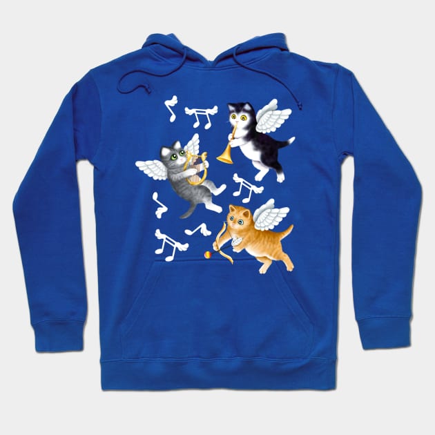 Cherub Kittens Hoodie by illucalliart